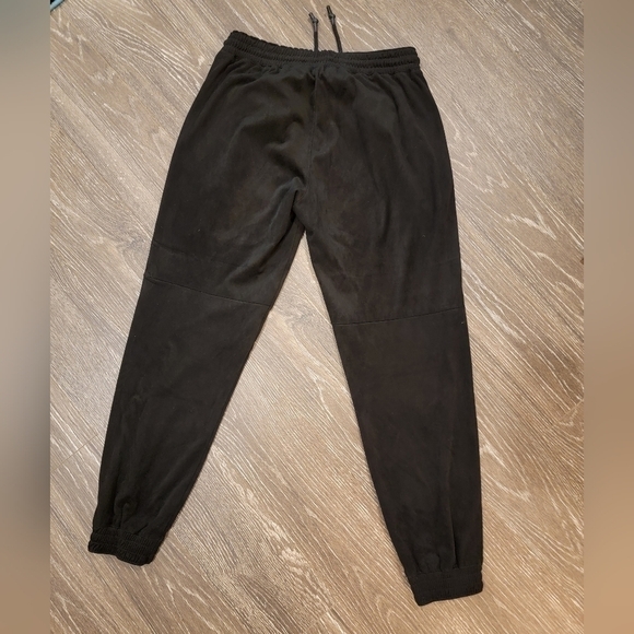 Zara‎ Black Suede Joggers Size XS - Picture 6 of 7